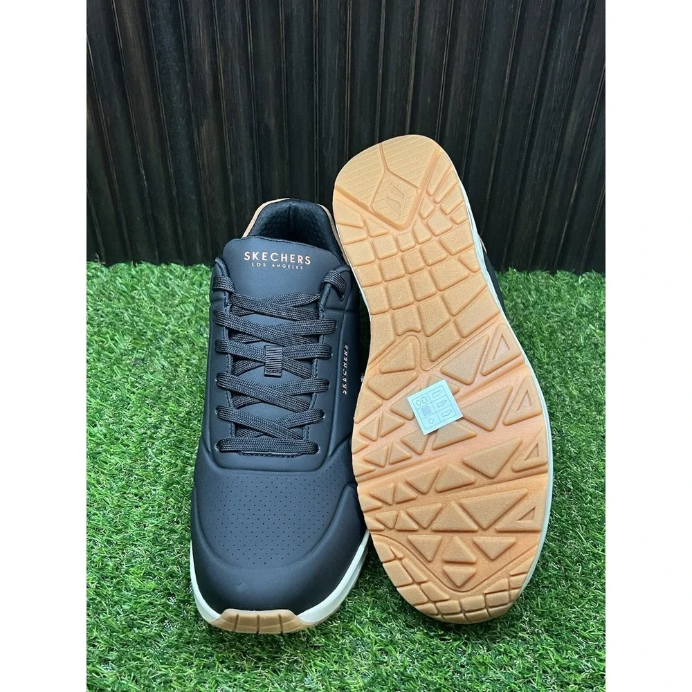 Size 13 -  Skechers Street Uno Suited On Air Casual Shoes 183004/BLACK